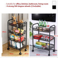 Multi-Layer Mesh Storage Cart