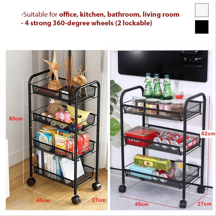 Multi-Layer Mesh Storage Cart