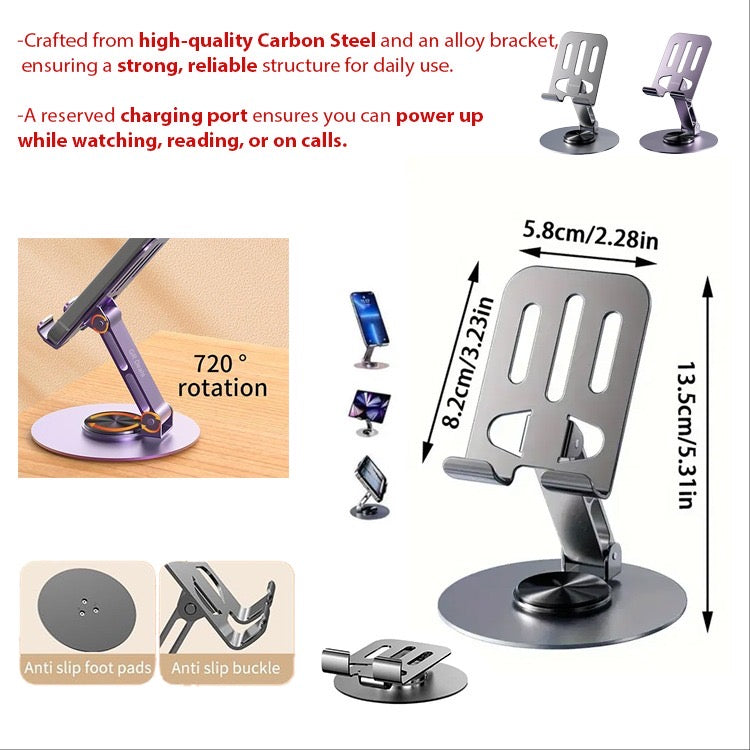 360-Degree Rotating Phone/Tablet Stand